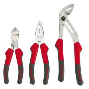 Jeu de 3 pinces bimatière