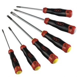 Jeu de 6 tournevis S1 fente et phillips