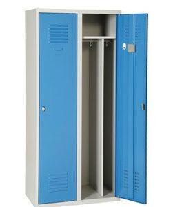 Vestiaire industrie salissante  2 cases  sans pied